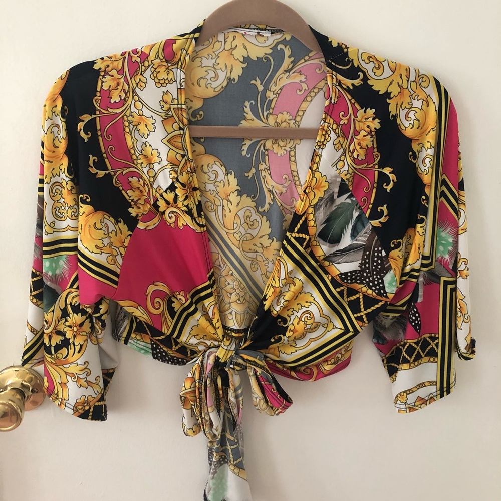 VERSACE INSPIRED CROP